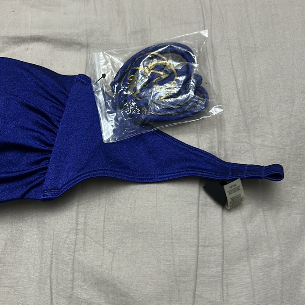 Victoria's Secret Royal Blue Jeweled Bikini Top NWT - Picture 3 of 7